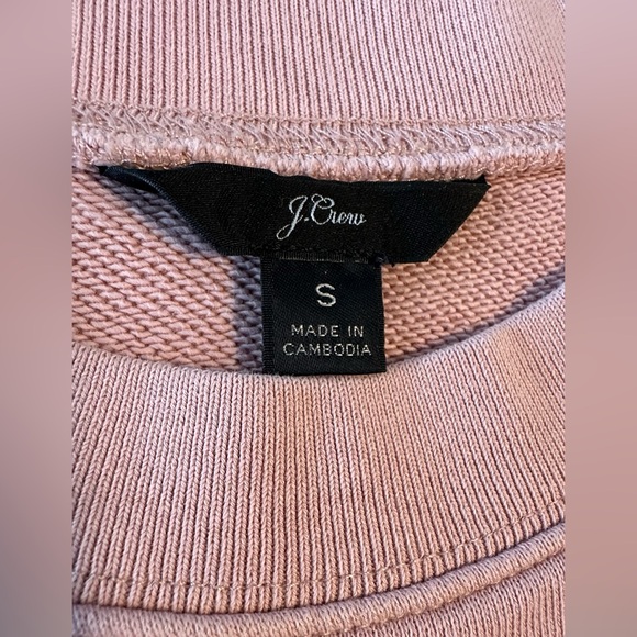 J. Crew Pink Love Crew Neck Sweatshirt Women’s Sz S - Picture 4 of 6